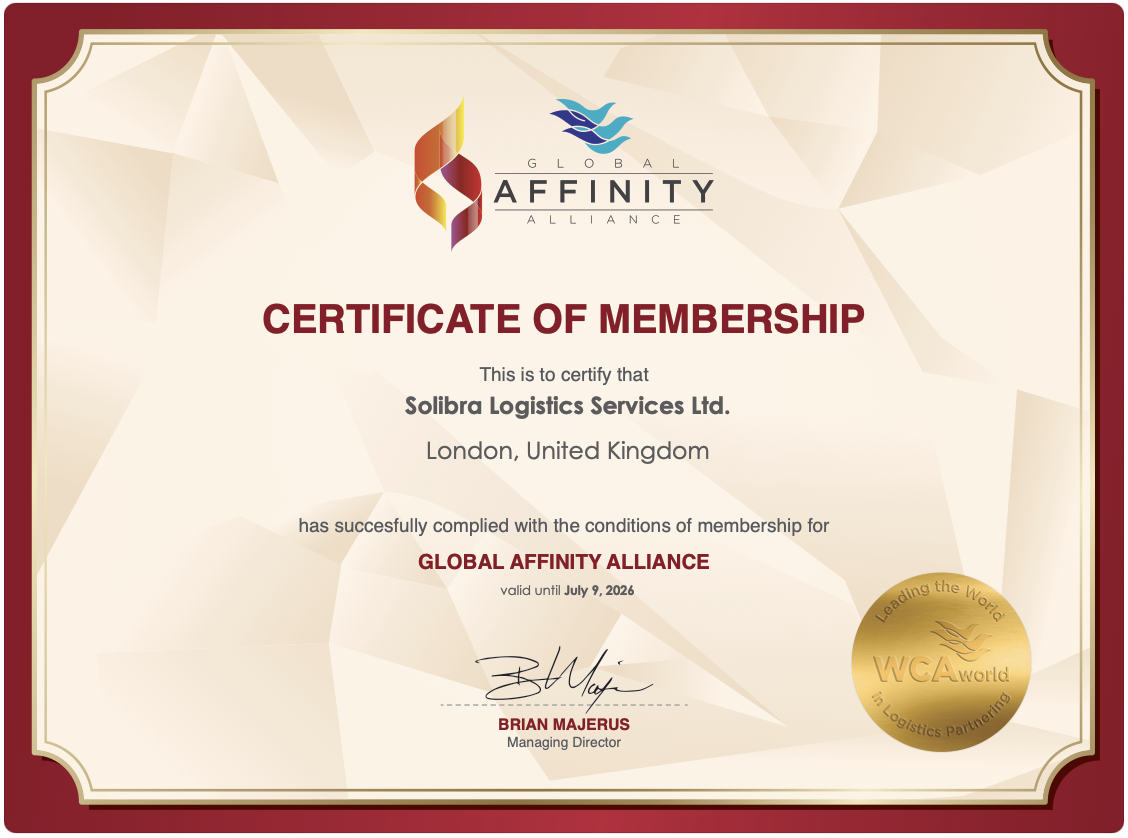 Global Affinity Alliance Certificate
